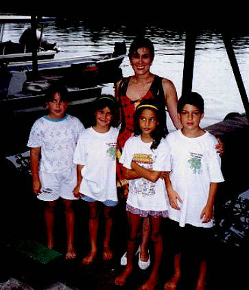 Daleela with the Rain Forest Children