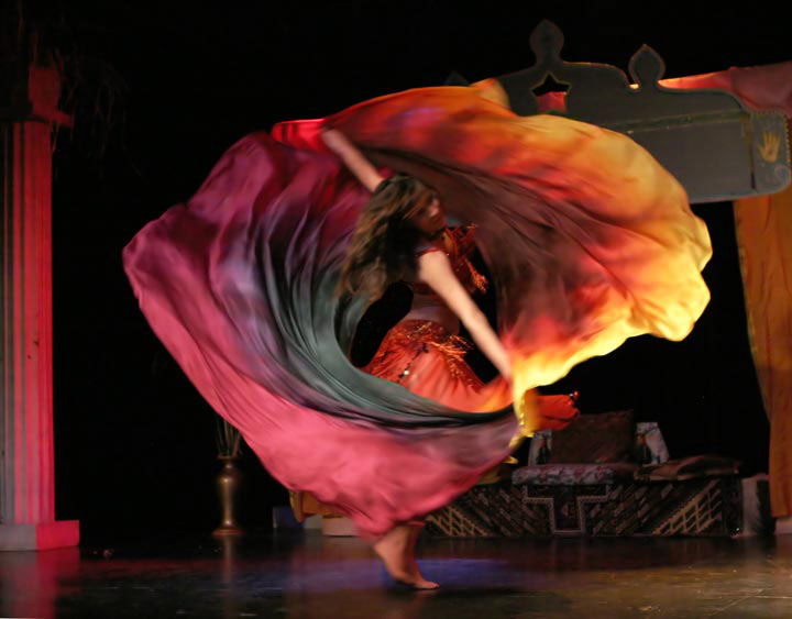 Daleela's Double Veil belly dance in Grass Valley