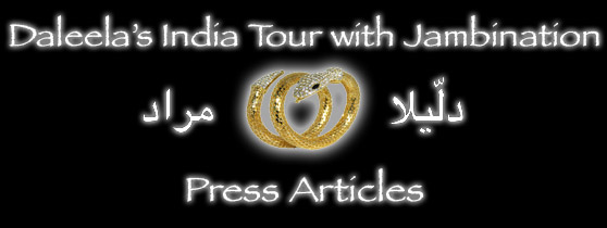 Daleela's India Tour with Jambination - Press Articles